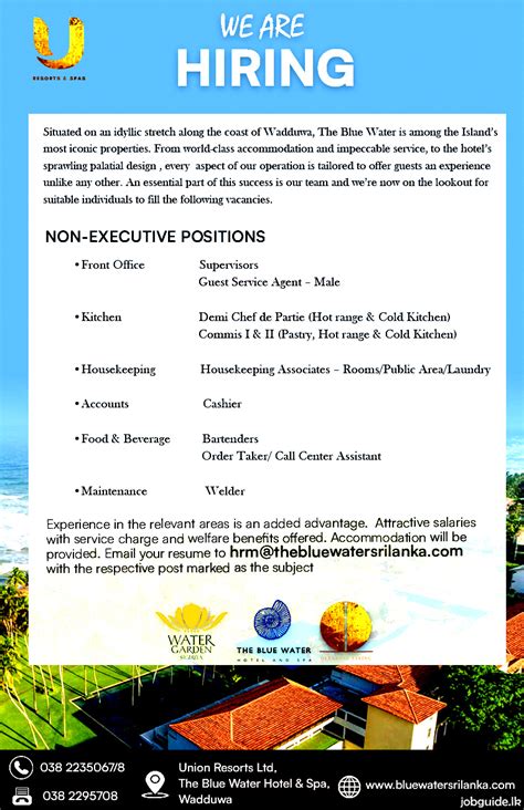 night club job vacancies in sri lanka|Hotel Staff Jobs in Sri Lanka [151+ Job Vacancies] .